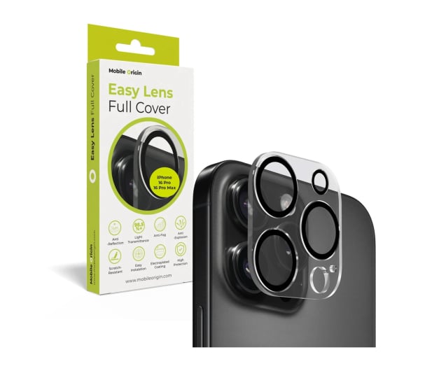 Mobile Origin Easy Lens full cover do iPhone 16 Pro / 16 Pro Max clear - 1363068 - zdjęcie